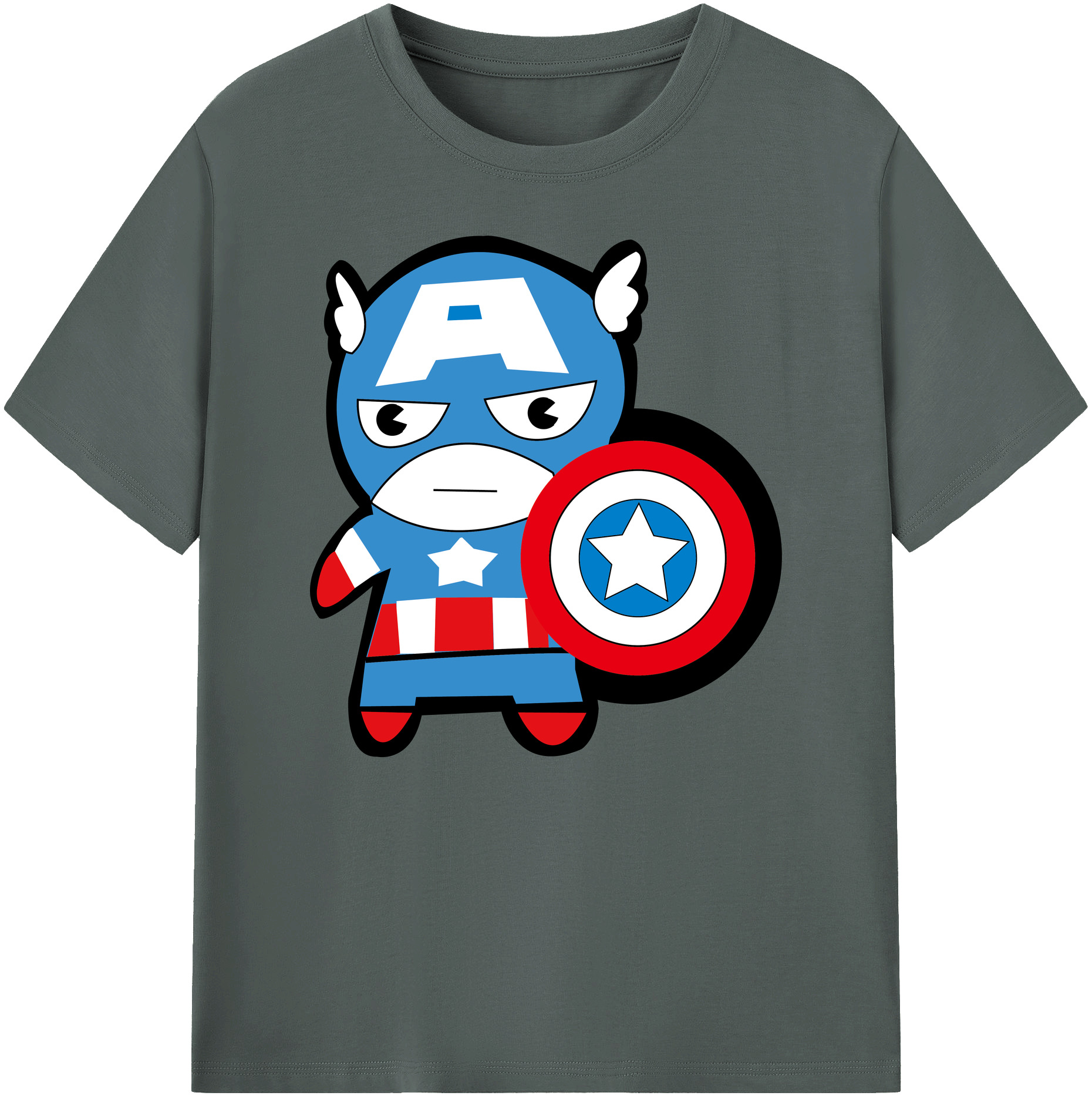 （画像用） アベンジャーズ The Avengers 綿100％ メンズ半袖Tシャツ｜肌触りやわらか＆通気性